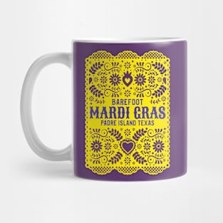 BAREFOOT MARDI GRAS T-SHIRT Mug